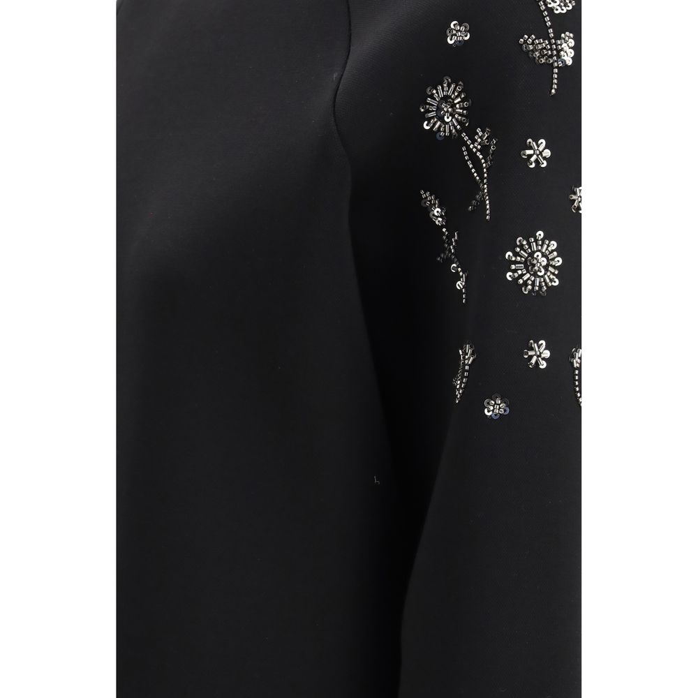 Max Mara Tema Black Polyester Sweatshirt for Women
