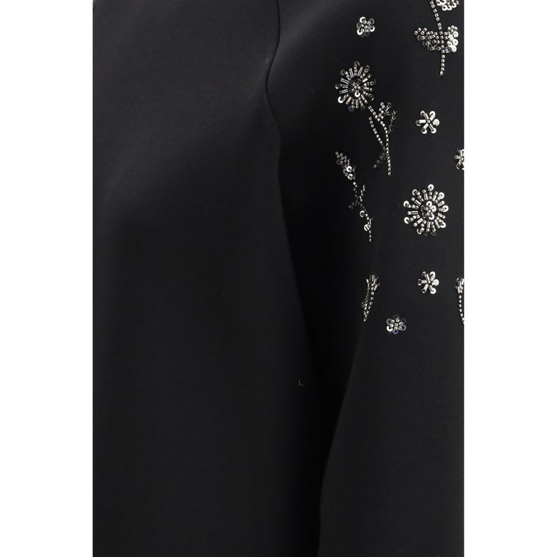 Max Mara Tema Black Polyester Sweatshirt for Women