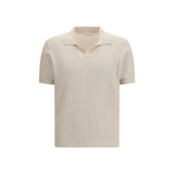 Roberto Collina Beige Cotton Polo Shirt - Slim Fit
