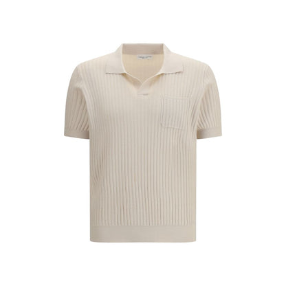 Roberto Collina Beigekleurig Katoenen Poloshirt