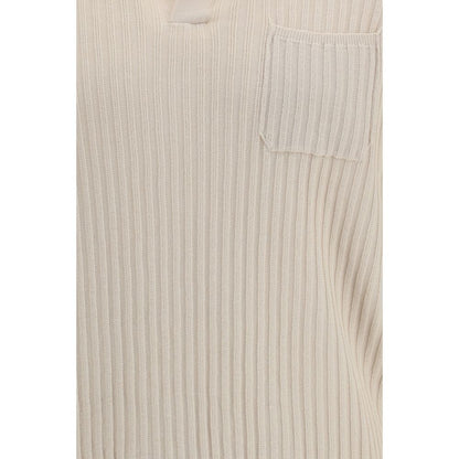 Roberto Collina Beigekleurig Katoenen Poloshirt