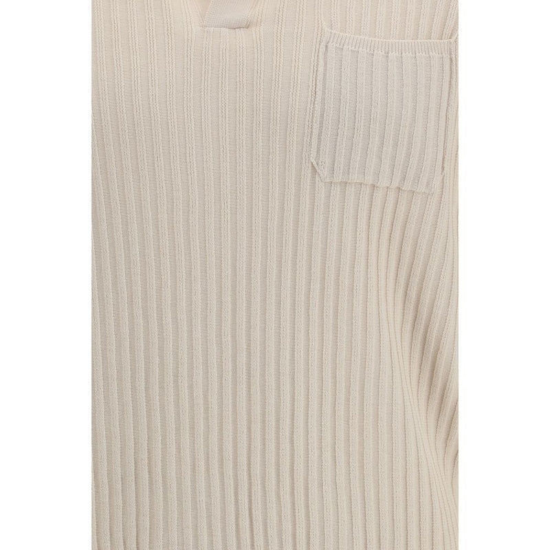 Roberto Collina Beigekleurig Katoenen Poloshirt