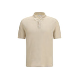 Roberto Collina Beige Linen Polo Shirt - Lightweight & Elegant
