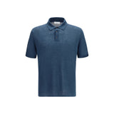 Roberto Collina Blue Linen Polo Shirt - Lightweight & Elegant