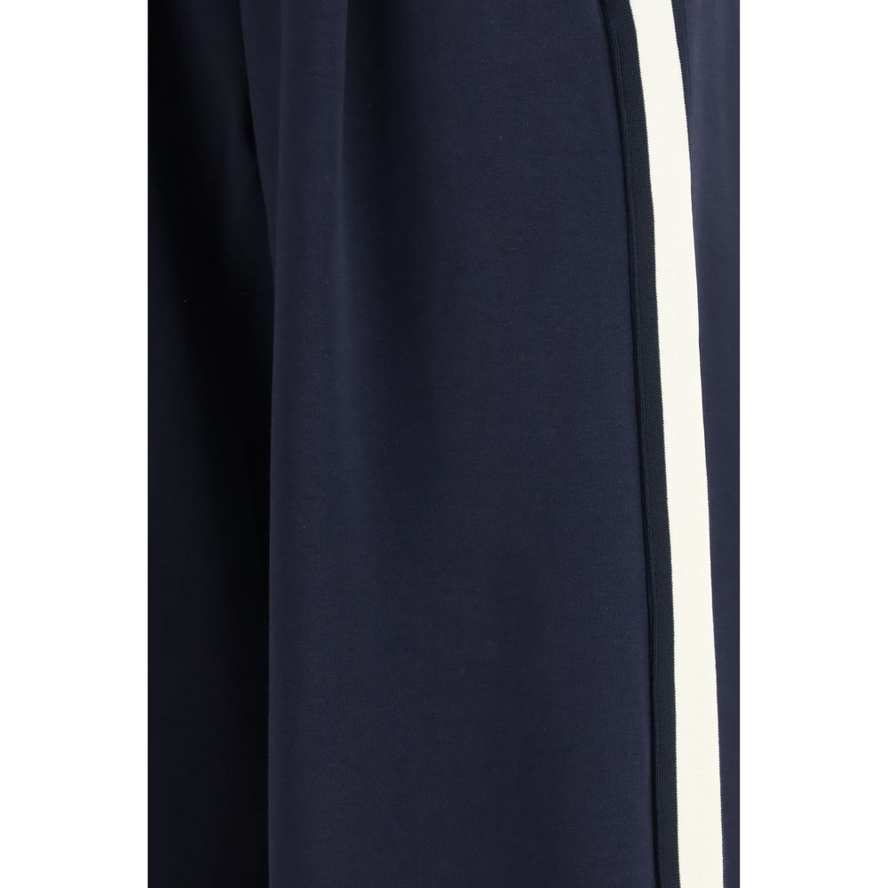 Pantalon décontracté en coton bleu Max Mara