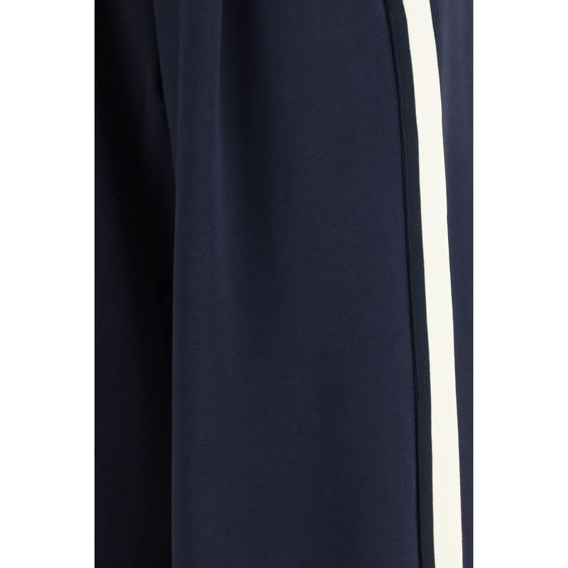 Pantalon décontracté en coton bleu Max Mara