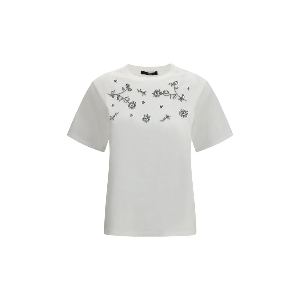 T-shirt blanc en coton Max Mara