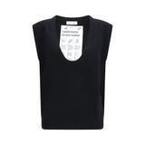 Extreme Cashmere n°423 Lord Black Sleeveless Sweater