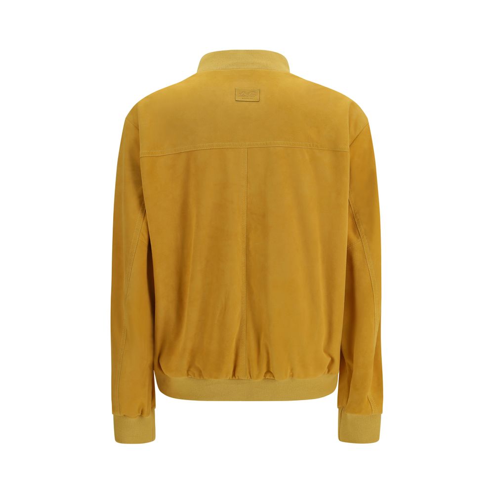 Valstar Bicolor Goatskin Bomber Jacket for Women