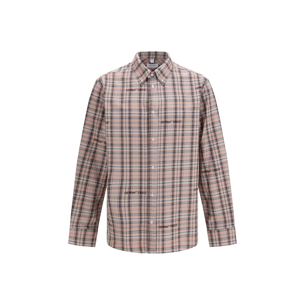 Off-White Multicolor Cotton Oversized Pattern Shirt