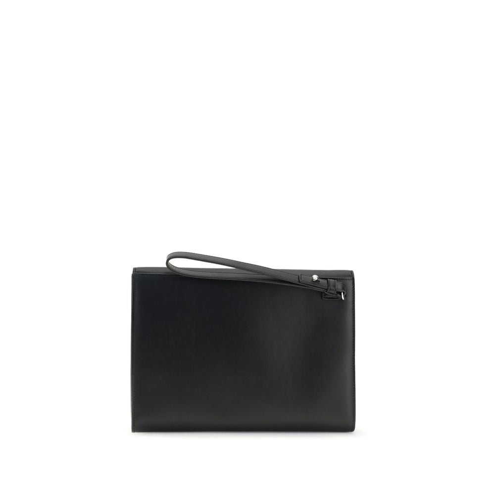 Portefeuille Ferragamo Bos Taurus en cuir de veau noir