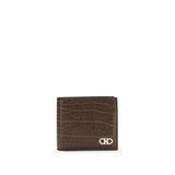 Portefeuille Ferragamo Bos Taurus en cuir de veau marron