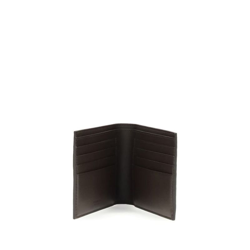 Portefeuille Ferragamo Bos Taurus en cuir de veau marron