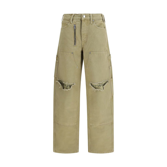 Alexander Wang Bicolor Cotton Cargo Pants - Contemporary Utility
