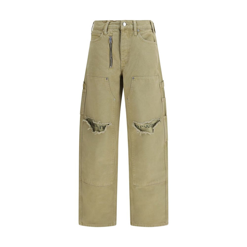 Alexander Wang Bicolor Cotton Cargo Pants - Contemporary Utility