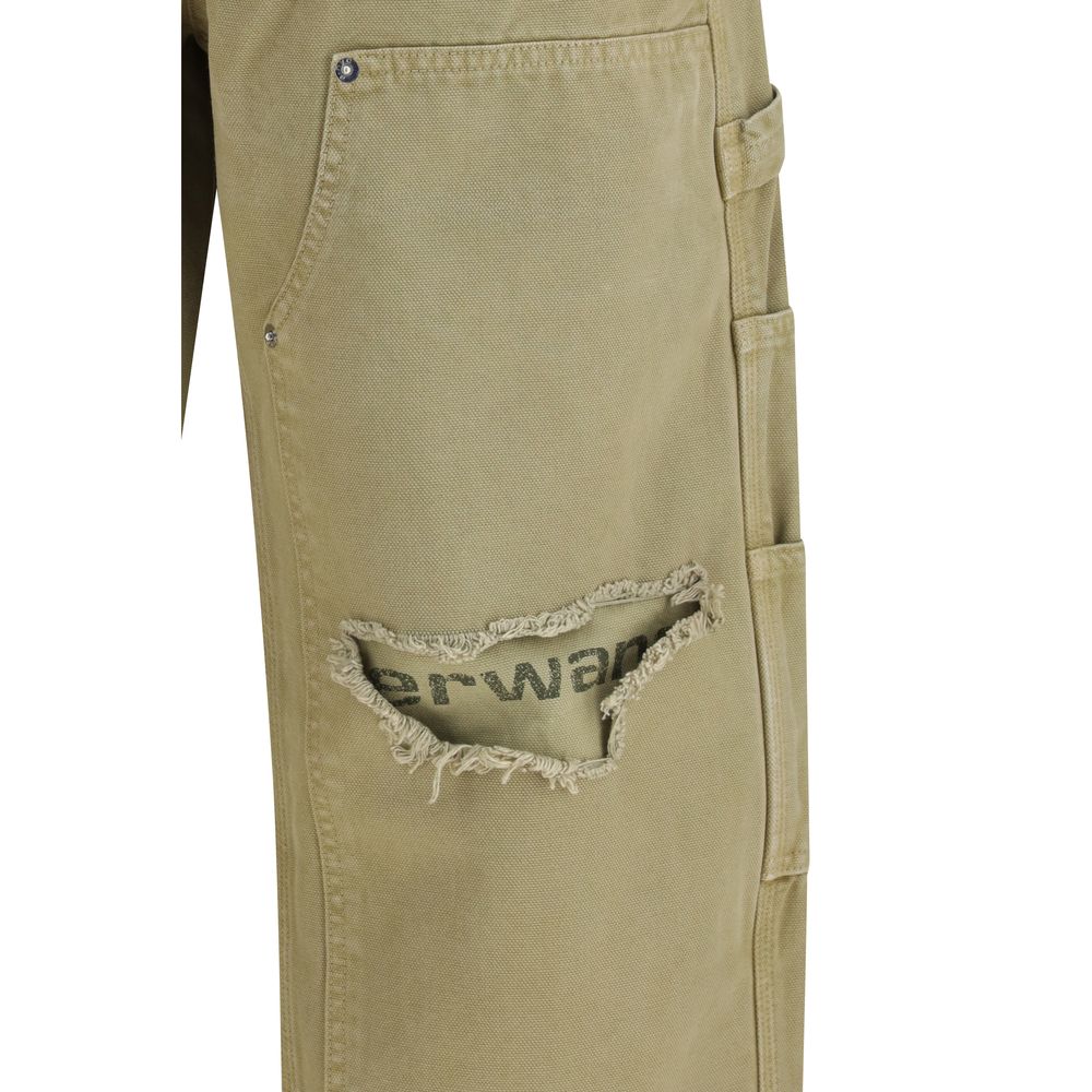 Alexander Wang Bicolor Cotton Cargo Pants - Contemporary Utility