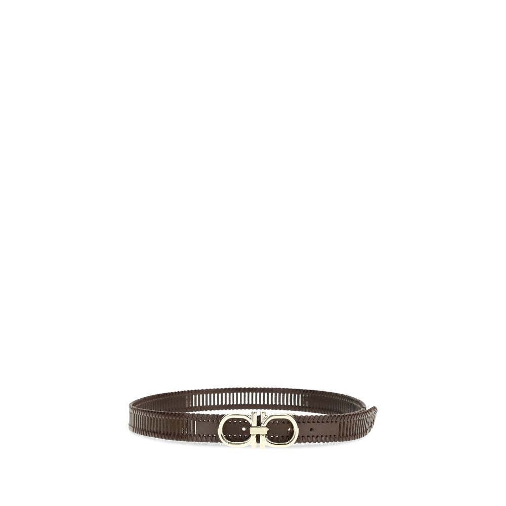 Ceinture Ferragamo Bos Taurus Regular en cuir de veau marron