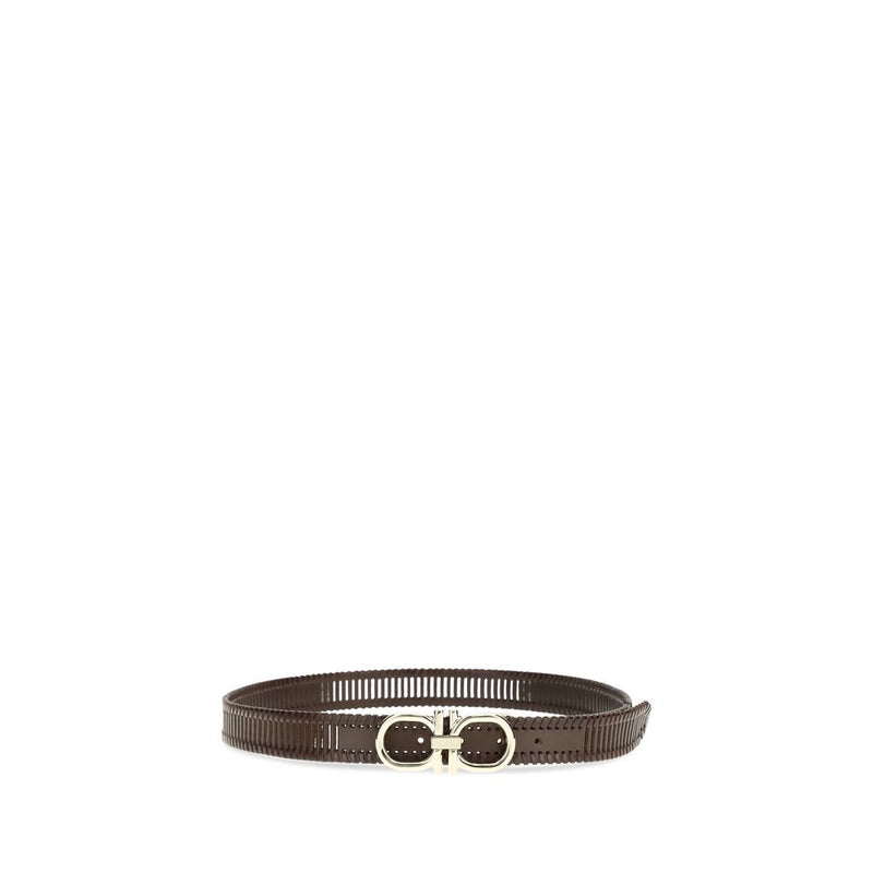 Ceinture Ferragamo Bos Taurus Regular en cuir de veau marron