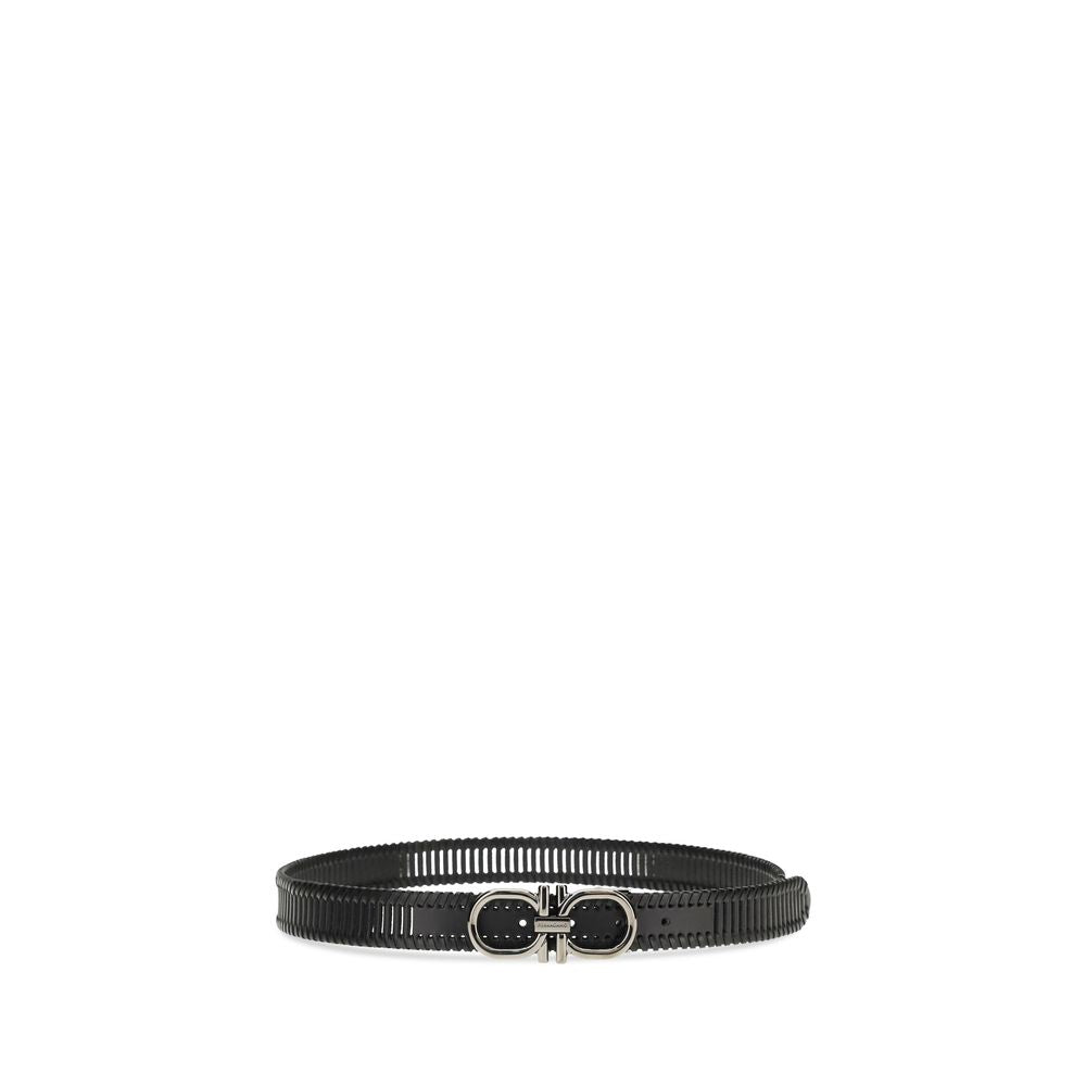 Ceinture Ferragamo Bos Taurus Regular en cuir de veau noir