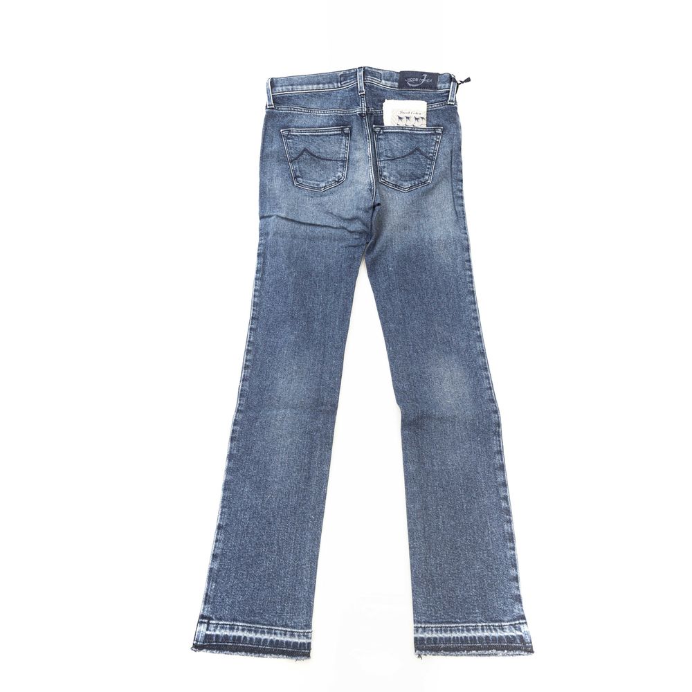 Jacob Cohen Blue Cotton Women Slim Fit Jeans