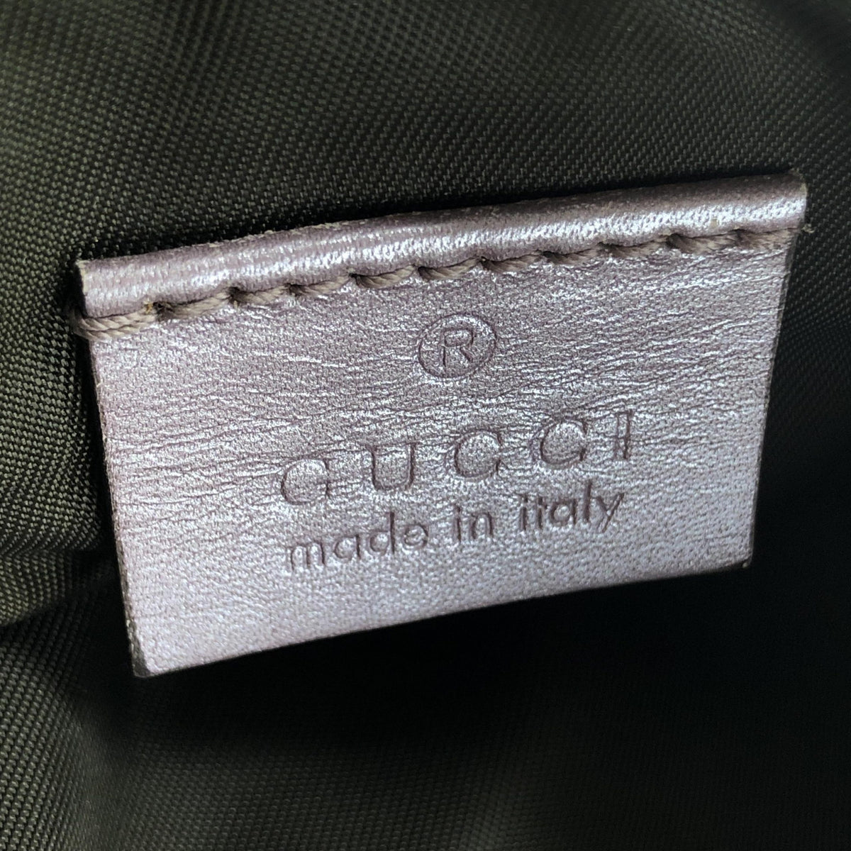 Gucci Metallic Guccissima Lovely Shoulder Bag in Lavender
