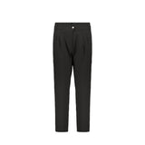 Herno Black Elastane Casual Pants for Women