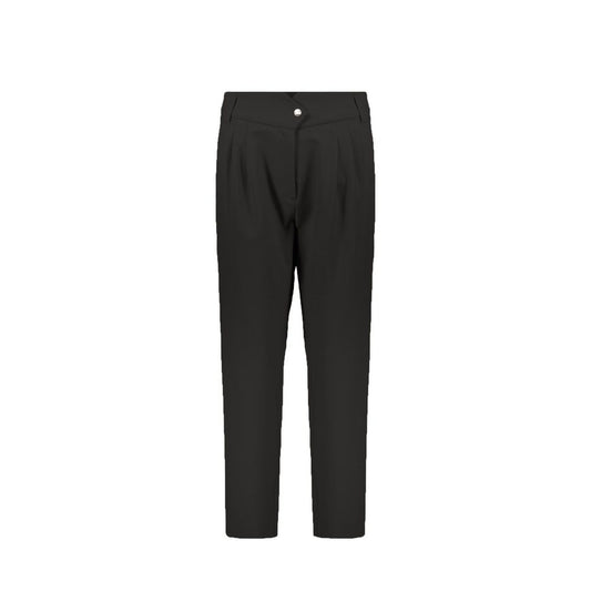 Herno Black Elastane Casual Pants for Women