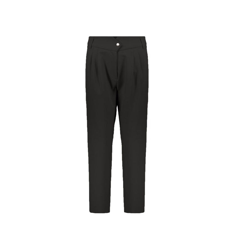Herno Black Elastane Casual Pants for Women