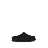 UGG Black Calf Leather Bos Taurus Mules for Men