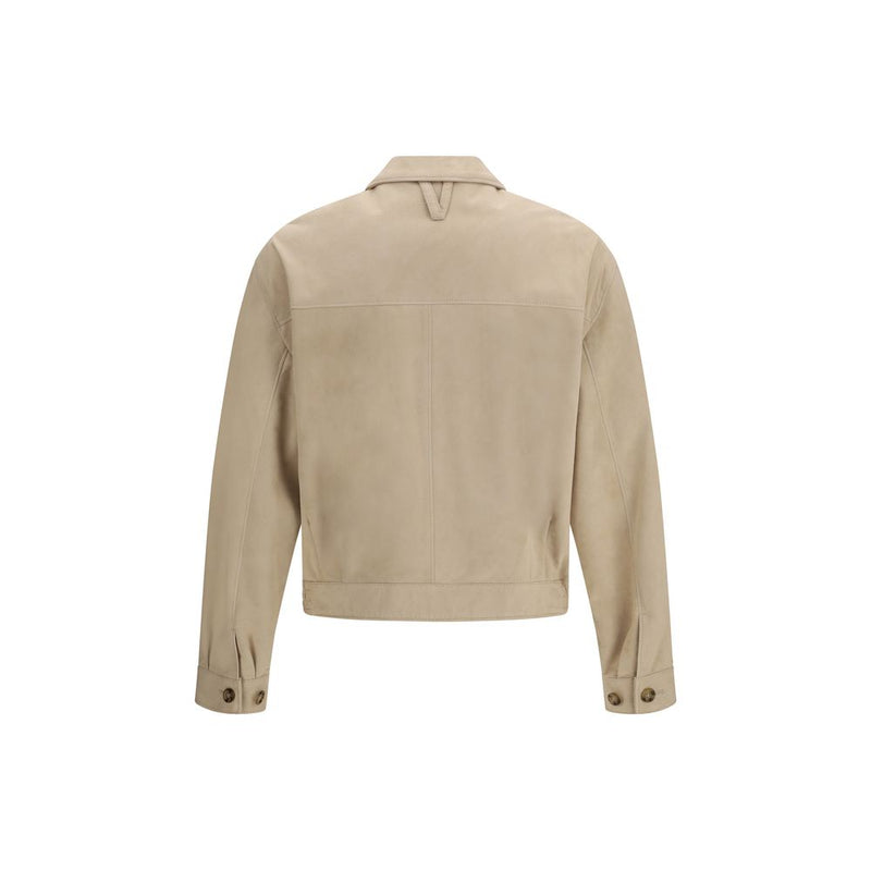 Valstar Blouson Bomber Beige Agneau Ovis Aries Aries