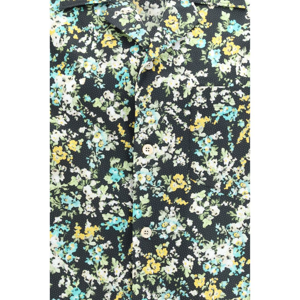 Valentino Multicolor Cotton Pattern Shirt - Oversized Fit
