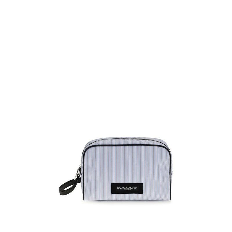 Sac à main en coton bleu Dolce & Gabbana