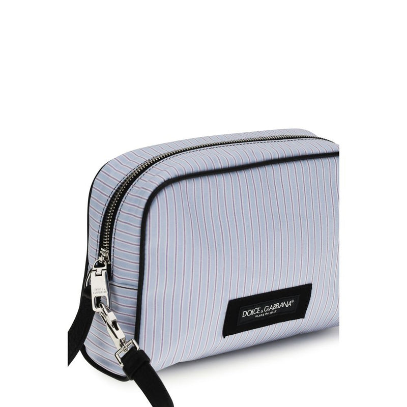 Sac à main en coton bleu Dolce & Gabbana
