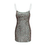 Robe de cocktail Oséree multicolore en polyester