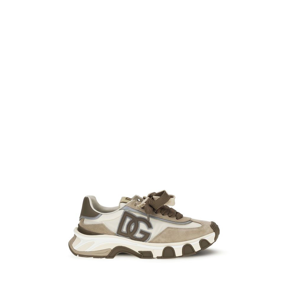 Dolce & Gabbana Multicolor Calf Leather Bos Taurus Sneakers
