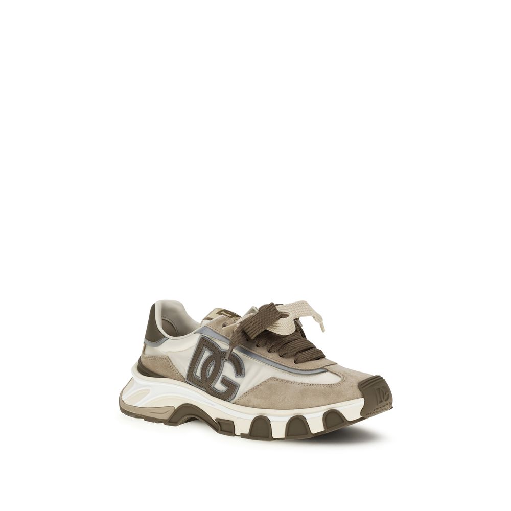 Dolce & Gabbana Multicolor Calf Leather Bos Taurus Sneakers