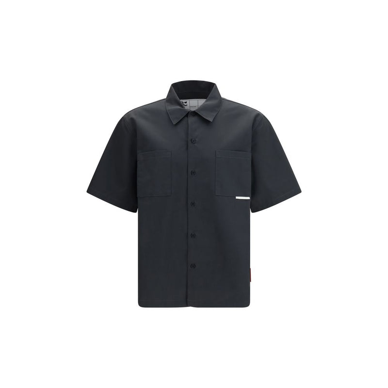 GR10K Black Cotton Shortsleeve Shirt for Men