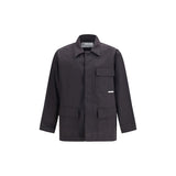 GR10K Gray Cotton Coat - Classic Minimalist Design