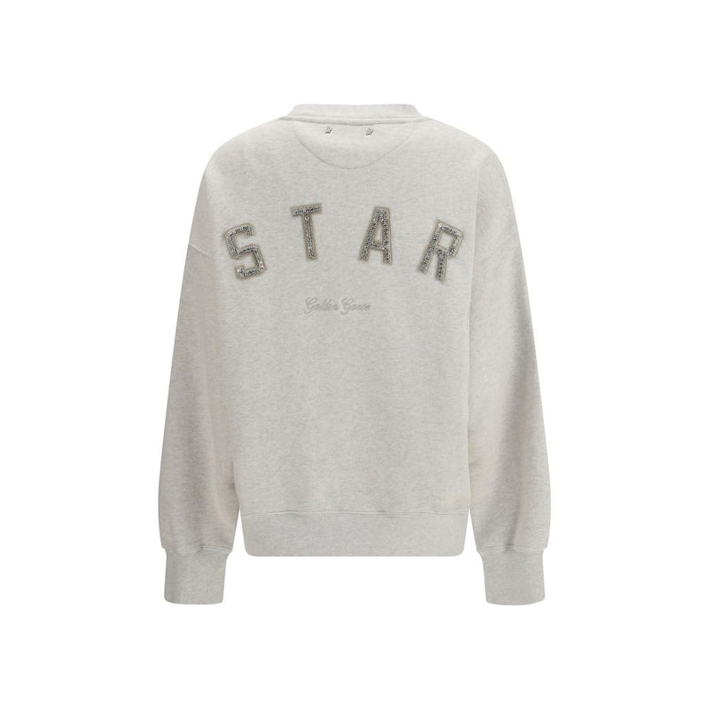 Golden Goose Star Gray Cotton Sweatshirt for Women