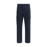 Stone Island Blue Cotton Cargo Pants - Stylish and Functional