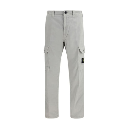 Stone Island Grijze Katoenen Cargobroek