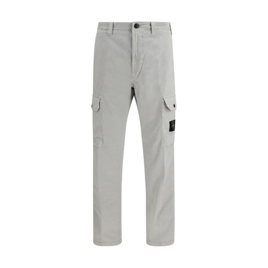 Stone Island Grijze Katoenen Cargobroek