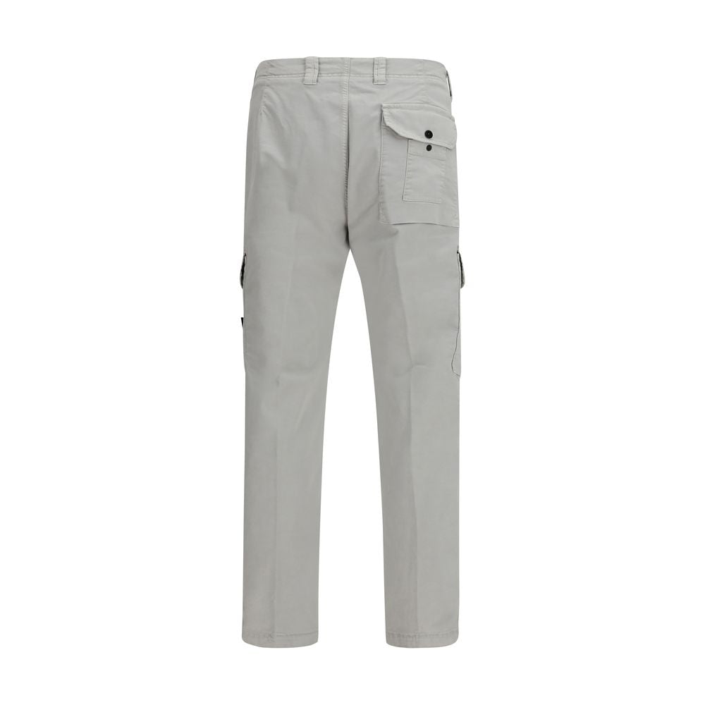 Stone Island Grijze Katoenen Cargobroek