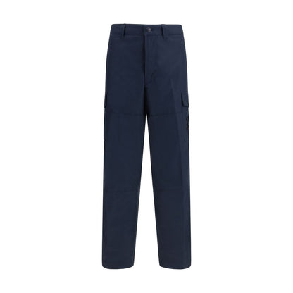 Stone Island Blauwe Katoenen Cargo Broek