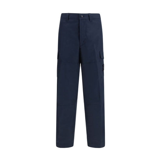 Stone Island Blauwe Katoenen Cargo Broek