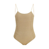 Oséree Lumière Maillot Gold Metal One-Piece Swimsuit