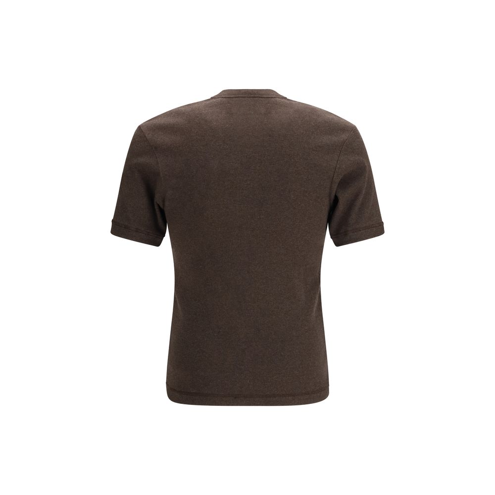 Magliano Nudo Small Serafino Brown Cotton T-Shirt