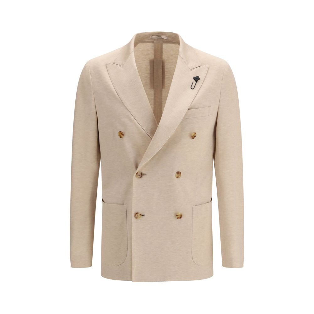 Blazer Lardini en coton beige
