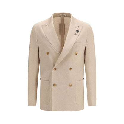Blazer Lardini en coton beige