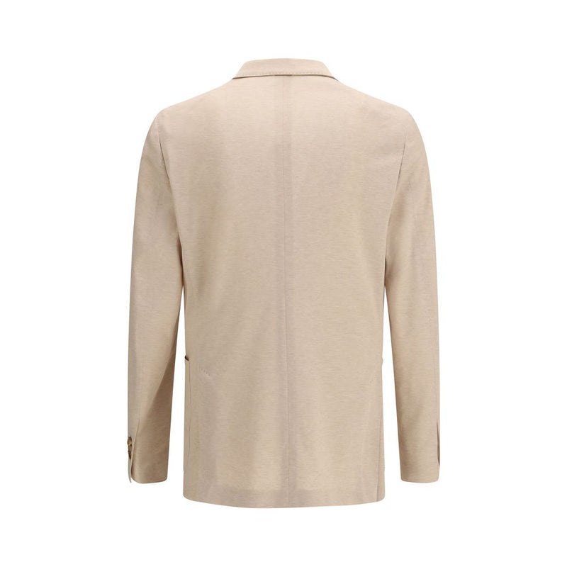 Lardini Beige Cotton Blazer for Men